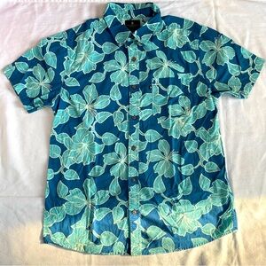 Men’s Junk Food Clothing Hawaiian Button Down Shirt Size L